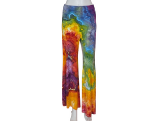 Women's Large Tie-dye Fold over Palazzo Pants