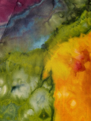Women's Large Tie-dye Fold over Palazzo Pants