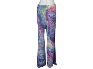Women's XL Tie-dye Fold over Palazzo Pants