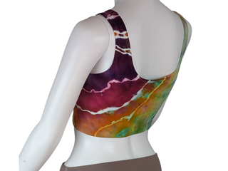 Women's Small Tie-dye Cropped Tank Top