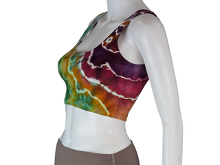 Women's Small Tie-dye Cropped Tank Top