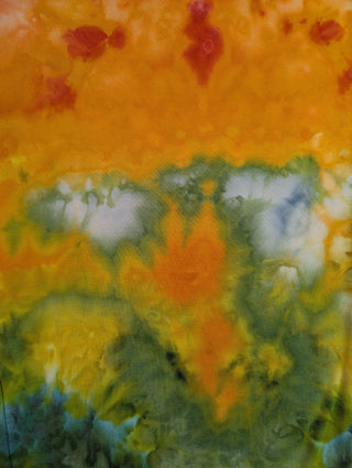 Women's Large Tie-dye Fold over Palazzo Pants
