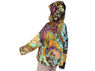 Women's Small Tie-dye Pullover Hoodie