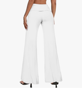 Women's Small Tie-dye Fold over Palazzo Pants