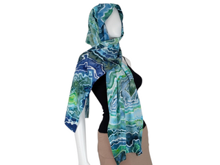 Tie-Dye Ocean Scarf