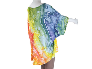 Women's Small Tie-dye Flowy Top