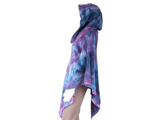 Tie-dye Hooded Poncho