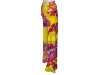 Women's Small Tie-dye Fold over Palazzo Pants