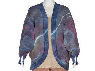 Women's XS Tie-dye Cardigan Sweatshirt