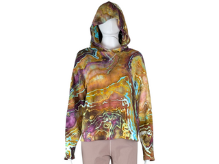 Women's Small Tie-dye Pullover Hoodie