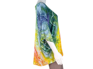 Women's Small Tie-dye Flowy Top