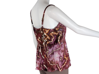 Women's Large Tie-dye Flowy Tank Top