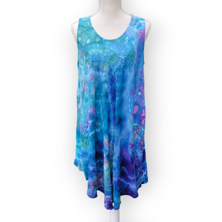 Women's OSFA Tie-dye Flowy Rayon Dress