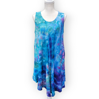 Women's OSFA Tie-dye Flowy Rayon Dress