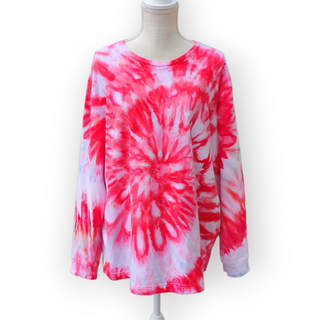 Men's 2XL Tie-dye spiral Long-sleeve tee