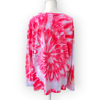 Men's 2XL Tie-dye spiral Long-sleeve tee