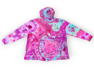 Women's 3XL Lightweight Zip-up Tie-dye Hoodie