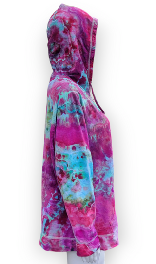 Women's 3XL Lightweight Zip-up Tie-dye Hoodie