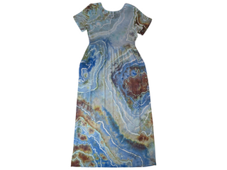 Women's Large Tie-dye Flowy T-Shirt Dress