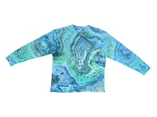Men's XL Tie-dye Long-sleeved T-Shirt
