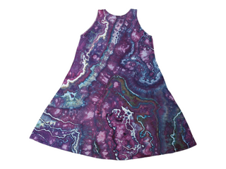 Women's XXL Flowy Tie-dye Sundress with Pockets