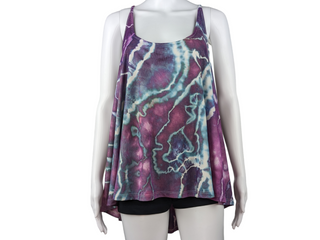 Women's XXL Flowy Tie-dye Tank Top