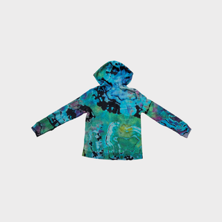 Youth Small Geode Reverse Tie Dye Hoodie