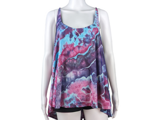 Women's 3XL Flowy Tie-dye Tank Top