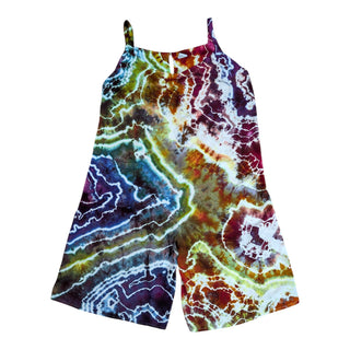 Women's XL Tie-dye Rayon Cropped Jumpsuit