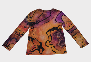 Youth XS Geode Reverse Tie Dye Long-sleeved T-Shirt