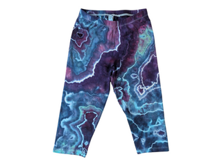 Women's Small Tie-dye Capri Leggings