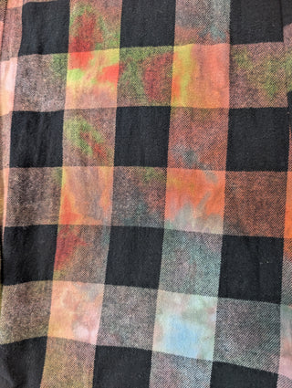 Men's Medium Tie-dye Checkered Pajama Pants