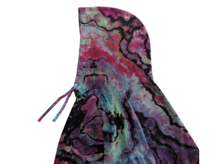 Women's XXL Reverse Tie-dye Pullover Hoodie