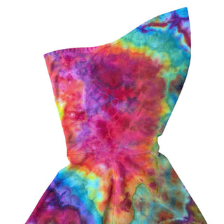 Women's OSFA Tie-dye Hooded Poncho