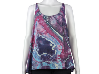 Women's XL Flowy Tie-dye Tank Top