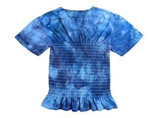 Women's  Small Tie-dye Scrunch Top