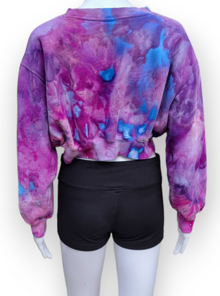 Women's XS Tie-dye Crop Sweatshirt