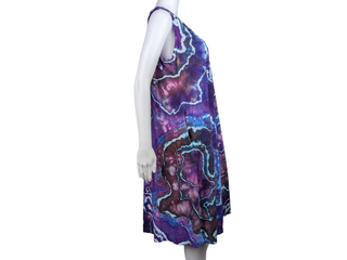 Women's 3XL Flowy Tie-dye Sundress with Pockets