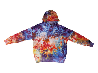 Women's Medium Tie-dye Buffalo Pullover Hoodie