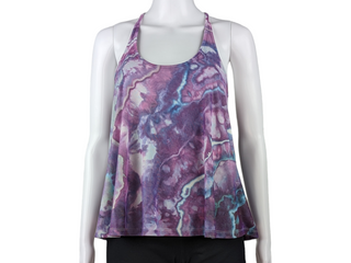 Women's Small Flowy Tie-dye Tank Top