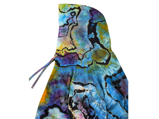 Women's XXL Reverse Tie-dye Pullover Hoodie