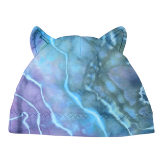 Unisex Medium Tie-dye Cat ear Beanie Hat