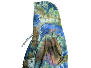 Women's XXL Reverse Tie-dye Buffalo Pullover Hoodie