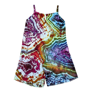 Women's XL Tie-dye Rayon Cropped Jumpsuit