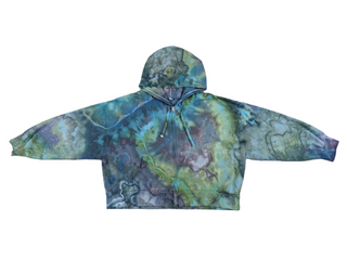 Women's XXL Tie-dye Zip Up Hoodie