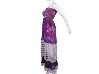 Women's Medium Tie-dye Strapless Dress