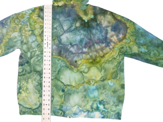 Women's Large Tie-dye Zip Up Hoodie