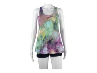 Women's XS Tie-dye Flowy Racerback Tank Top