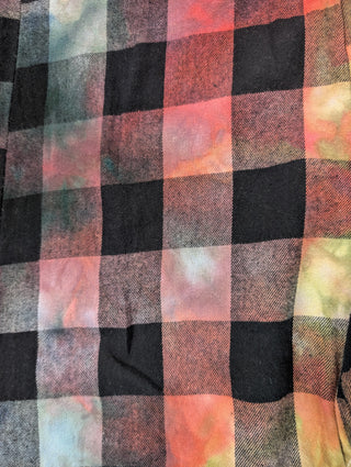 Men's Medium Tie-dye Checkered Pajama Pants