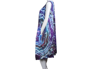 Women's 3XL Flowy Tie-dye Sundress with Pockets